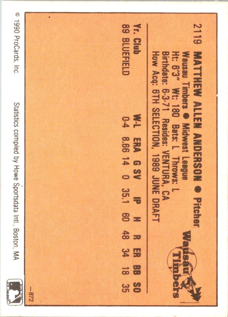 1990 CMC Matt Anderson