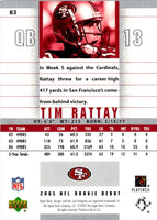 2005 Upper Deck Rookie Debut Tim Rattay #83
