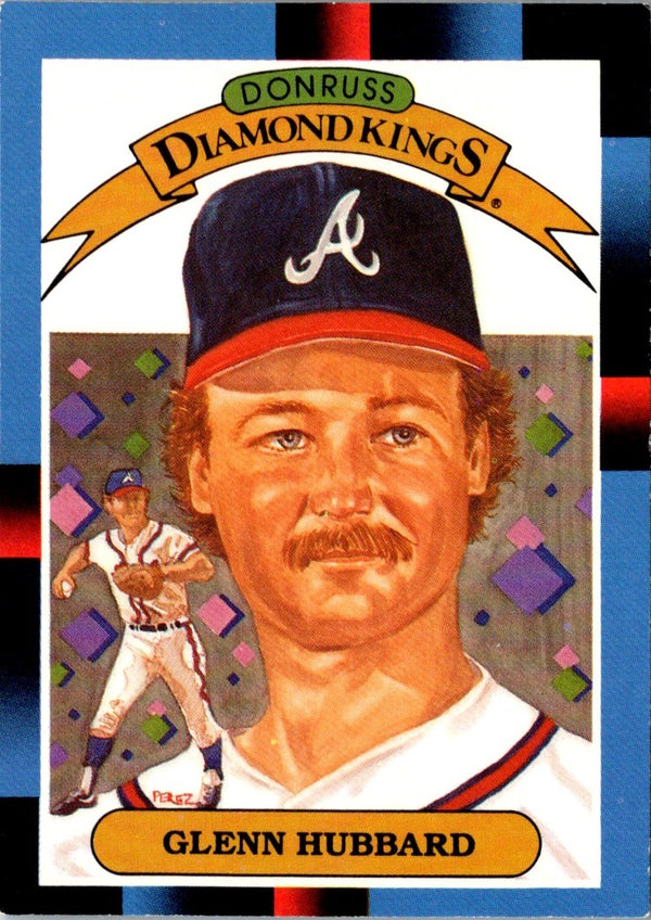 1988 Donruss Diamond Kings Glenn Hubbard #22