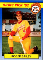1992 Front Row Draft Picks Roger Bailey #96