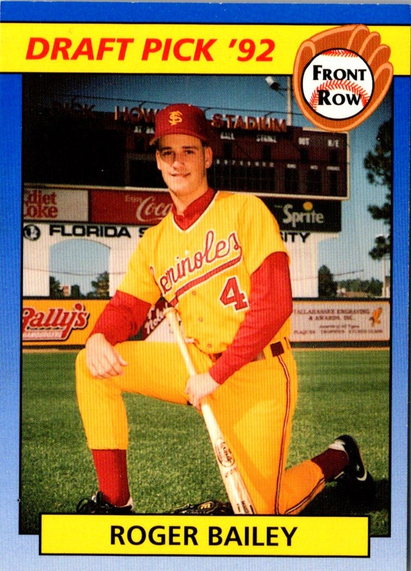 1992 Front Row Draft Picks Roger Bailey #96