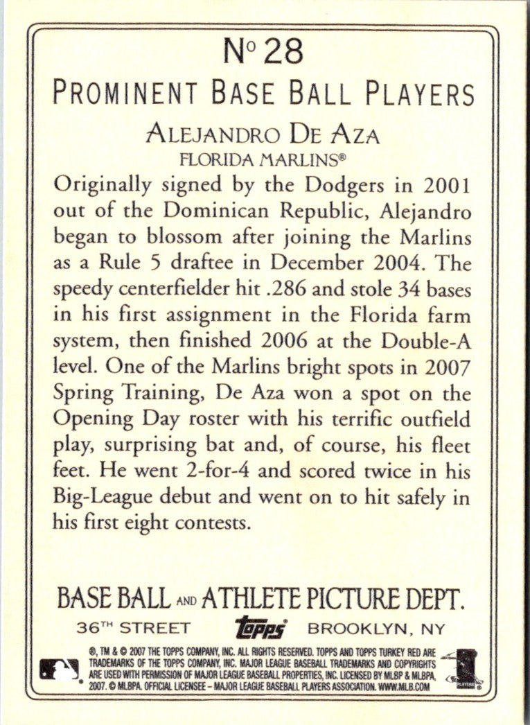 2007 Topps Turkey Red Alejandro De Aza