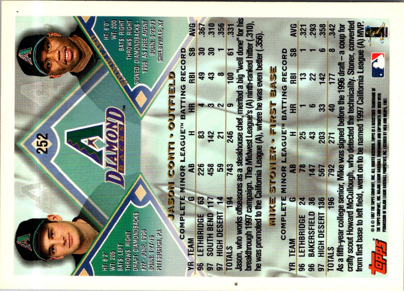 1998 Topps Jason Conti/Mike Stoner