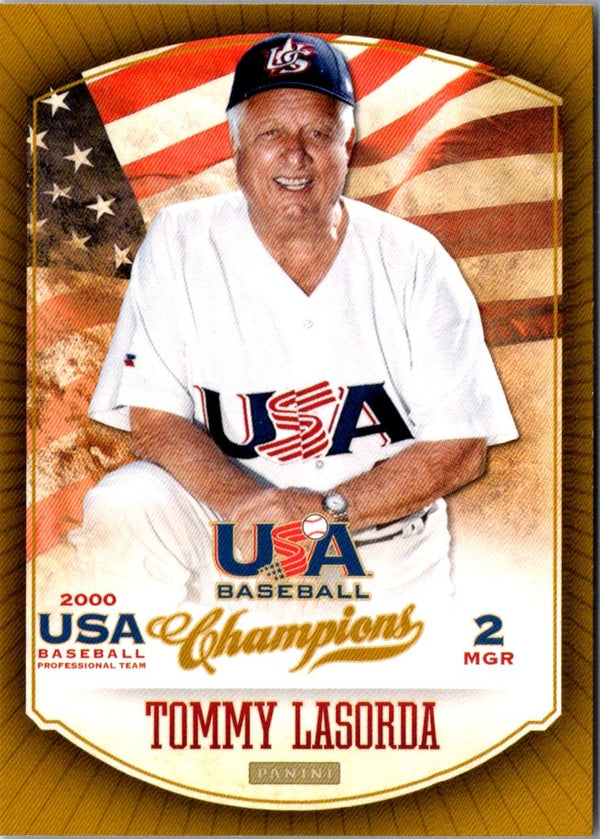 2013 Panini USA Champions Tommy Lasorda #28