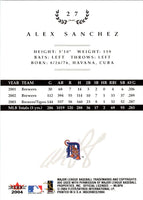 2004 Fleer InScribed Alex Sanchez #27