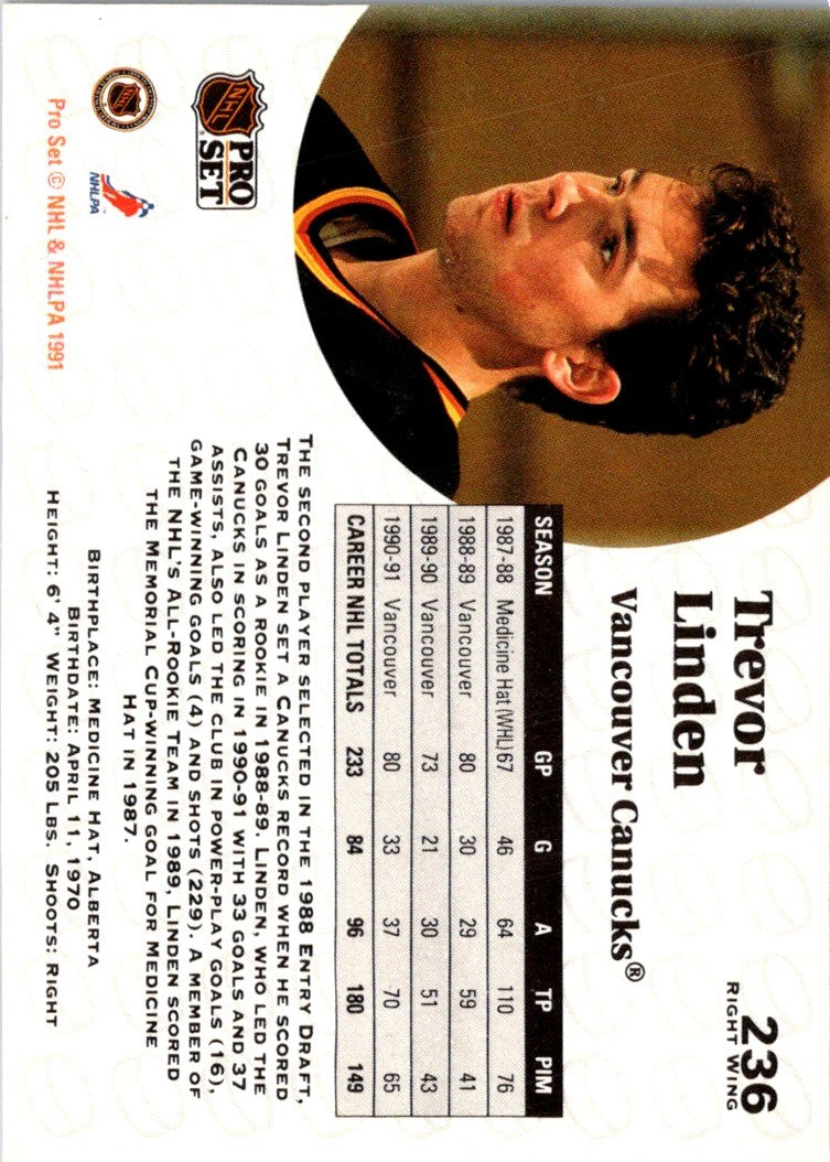 1991 Pro Set Trevor Linden