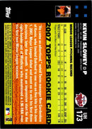 2007 Topps Updates & Highlights Kevin Slowey