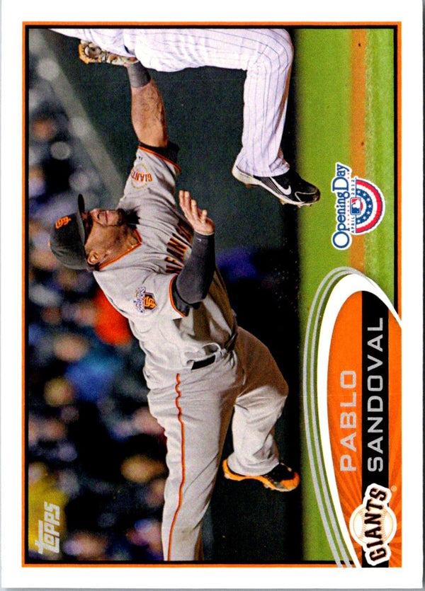 2012 Topps Opening Day Pablo Sandoval #63