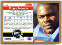 1991 Score Pepper Johnson #152