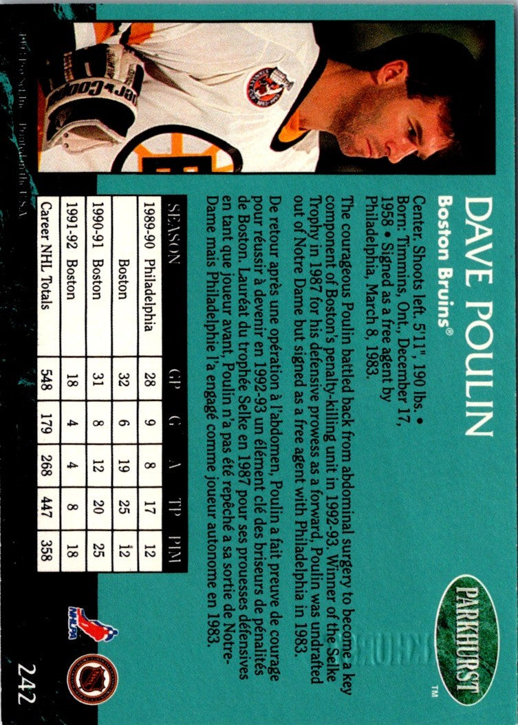 1992 Parkhurst Dave Poulin