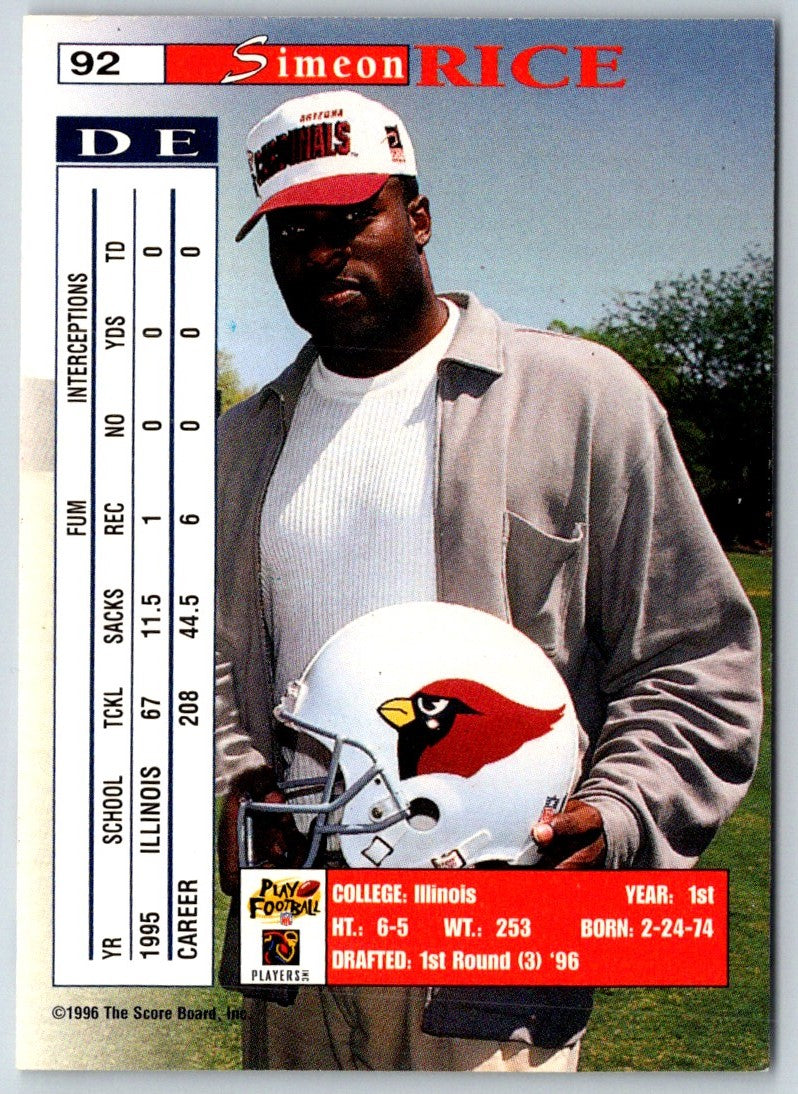 1996 Pro Line Simeon Rice