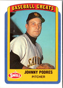 1990 Swell Baseball Greats Johnny Podres