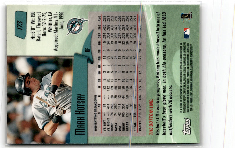 2000 Stadium Club Chrome Mark Kotsay