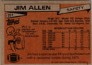 1981 Topps Jim Allen