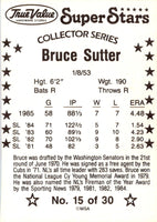 1986 True Value Bruce Sutter #15