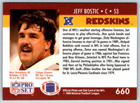 1992 Proset Jeff Bostic #660
