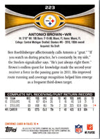 2012 Topps Antonio Brown #223