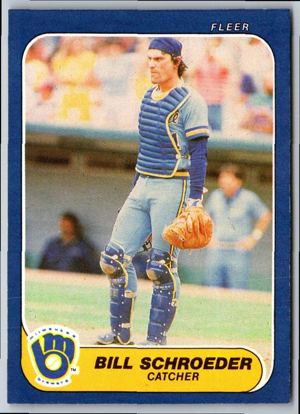 1986 Fleer Bill Schroeder #501