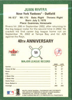 2003 Fleer Tradition Juan Rivera #59