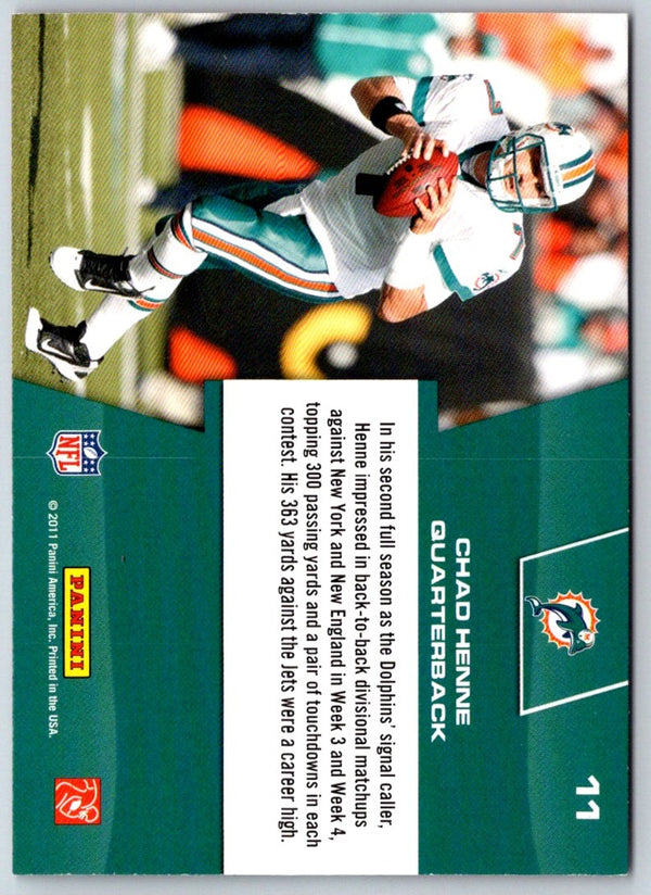 2011 Panini Prestige Prestigious Pros Red Chad Henne #11