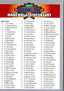 2004 Topps Opening Day Checklist