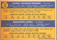 1970 Topps Reds 1970 Rookie Stars - Danny Breeden/Bernie Carbo #36 Rookie EX-MT+