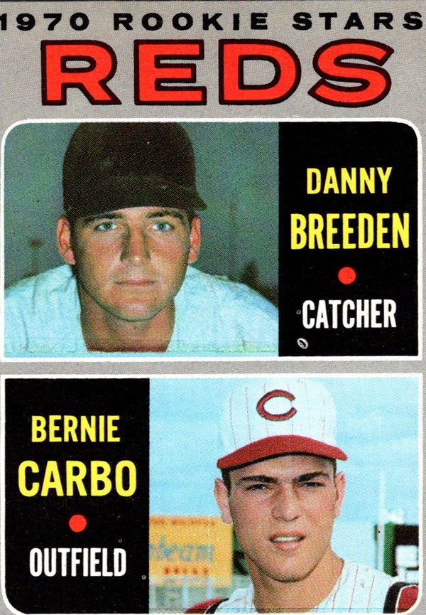 1970 Topps Reds 1970 Rookie Stars - Danny Breeden/Bernie Carbo #36 Rookie EX-MT+