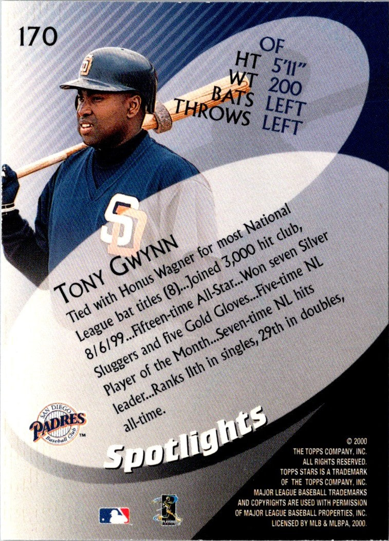 2000 Topps Stars Tony Gwynn