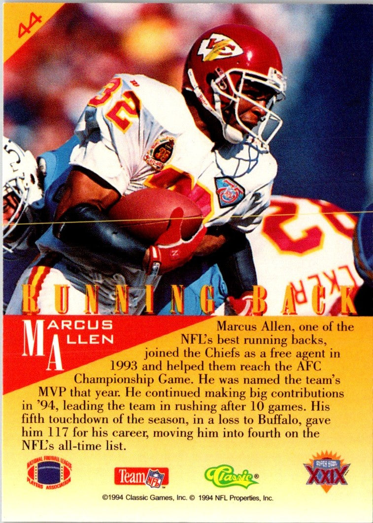 1995 Classic NFL Experience Marcus Allen