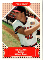 1991 ProCards Tomorrow's Heroes Tim Salmon #32