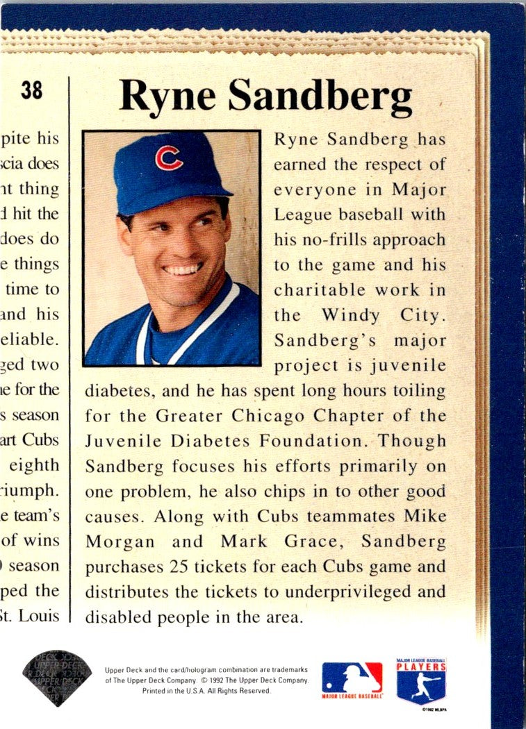 1993 Upper Deck Ryne Sandberg