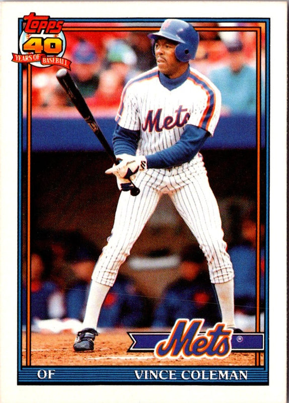 1991 Topps Traded Vince Coleman #23T
