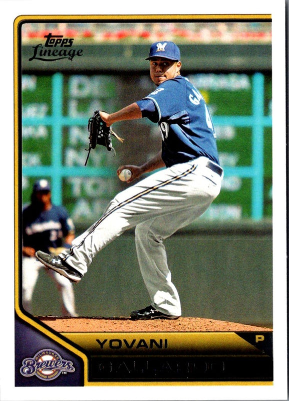 2011 Topps Lineage Yovani Gallardo #166