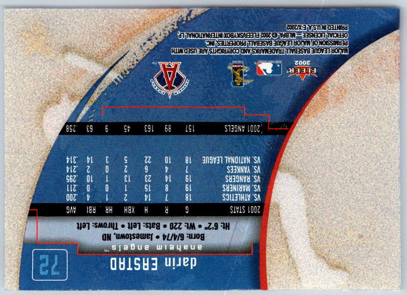 2002 Fleer E-X Darin Erstad