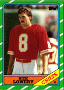 1986 Topps Nick Lowery