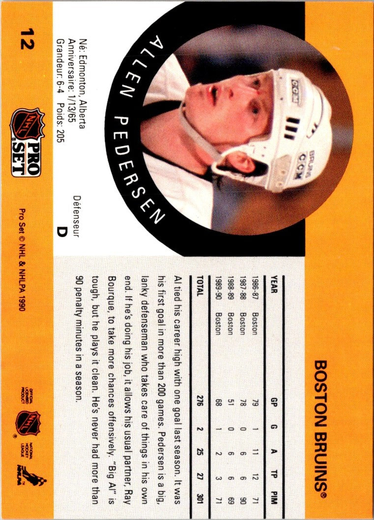 1990 Pro Set Allen Pedersen