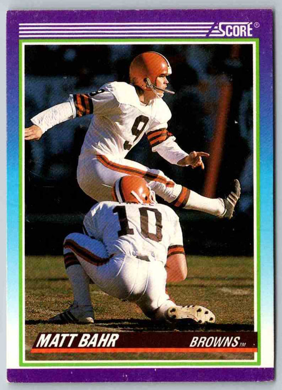 1990 Score Matt Bahr #538