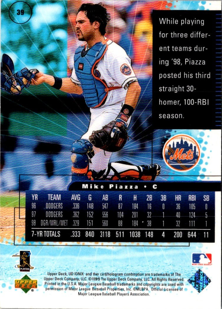 1999 UD Ionix Mike Piazza