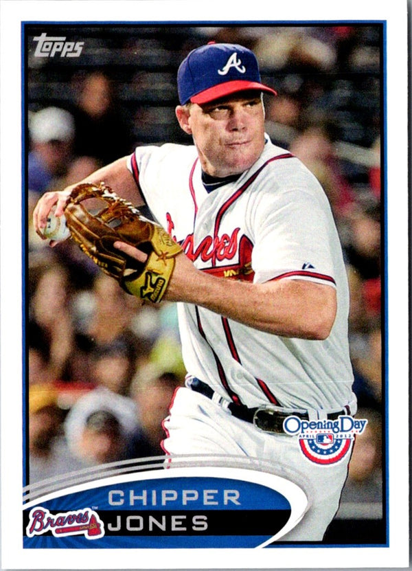 2012 Topps Opening Day Chipper Jones #134