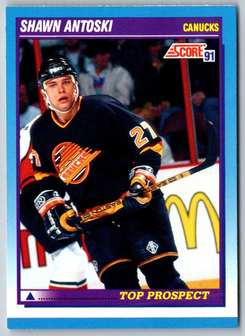 1991 Score Canadian Bilingual Shawn Antoski