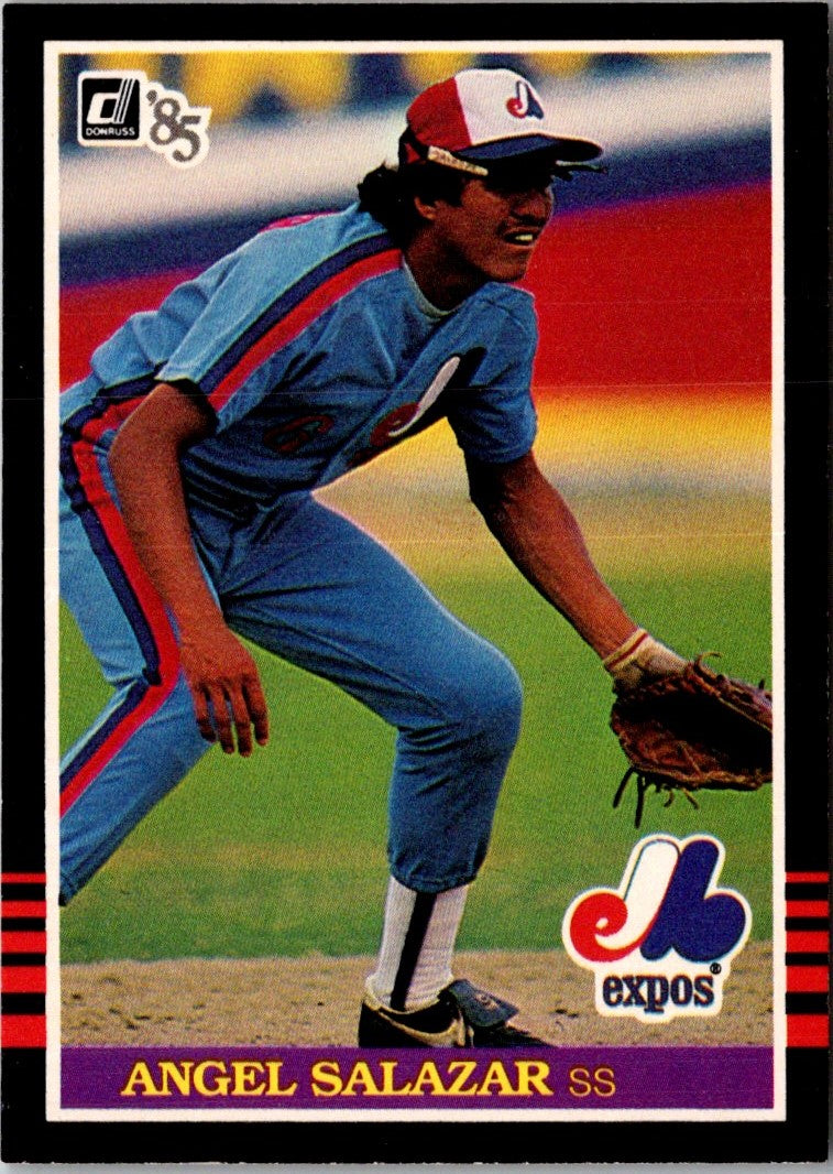 1985 Donruss Angel Salazar