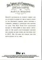 2018 Topps Allen & Ginter Austin Rogers #161