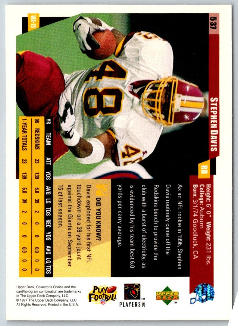 1997 Collector's Choice Stephen Davis