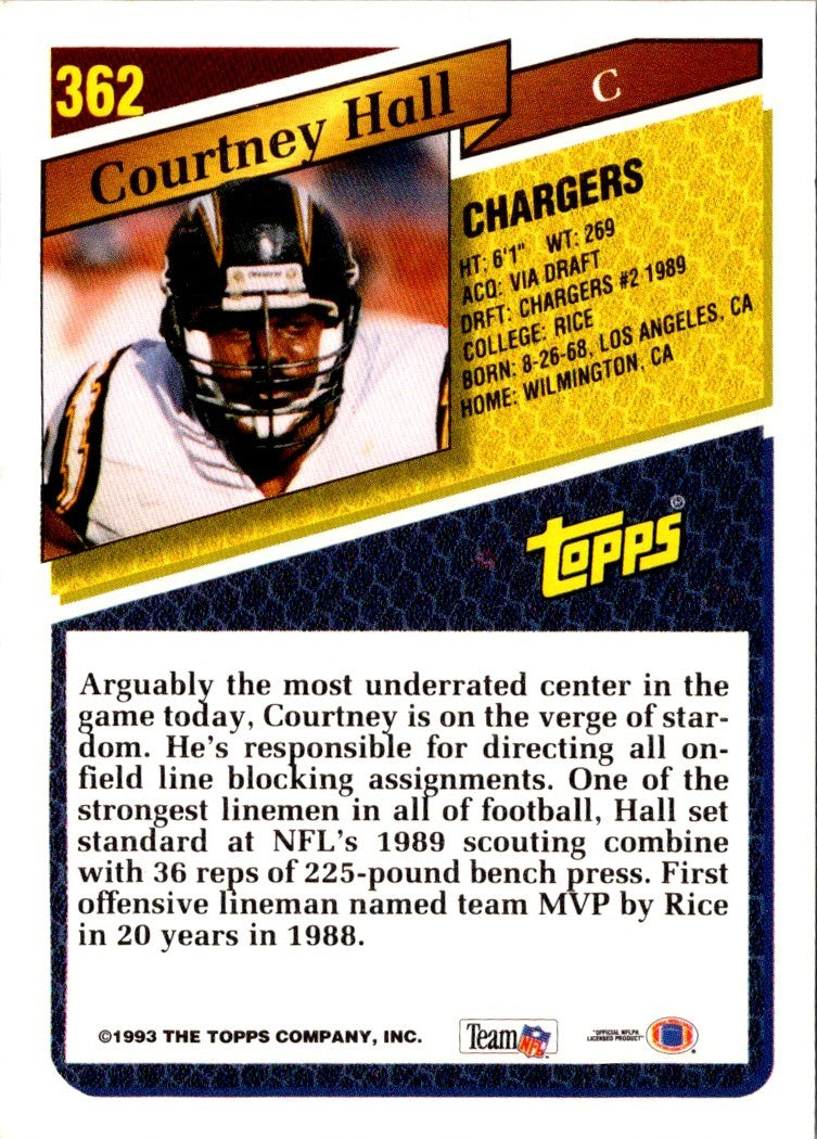 1993 Topps Courtney Hall
