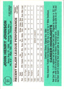 1984 Donruss John Henry Johnson