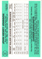 1984 Donruss John Henry Johnson #91