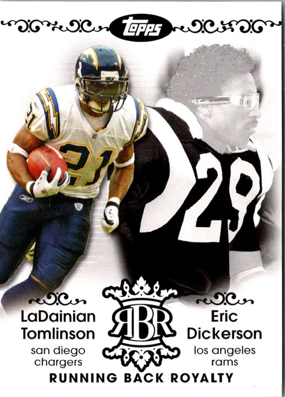 2007 Topps LaDainian Tomlinson/Eric Dickerson #RBR-TD