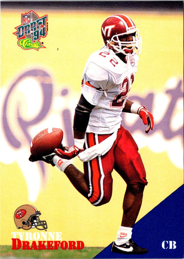 1994 Classic NFL Draft Tyronne Drakeford #54