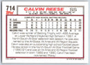 1992 Topps Calvin Reese