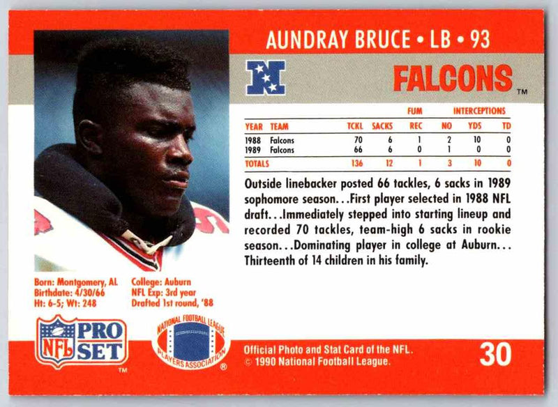1990 Pro Set Aundray Bruce